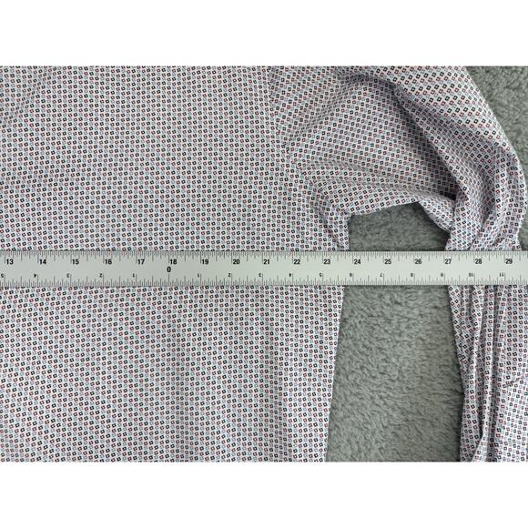 Umberto Carro Italy Positano Multicolor Geometric Print Casual Shirt Men 17/43 - Picture 9 of 15